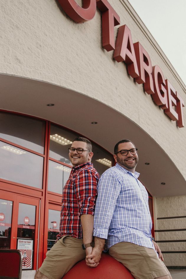 The couple outside their local Target in Erie, Pennsylvania.