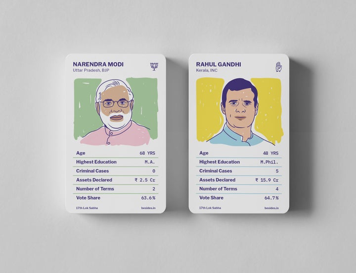 Mantri Cards is a simple trading card game that even kids can play, which teaches you about Indian politicians.