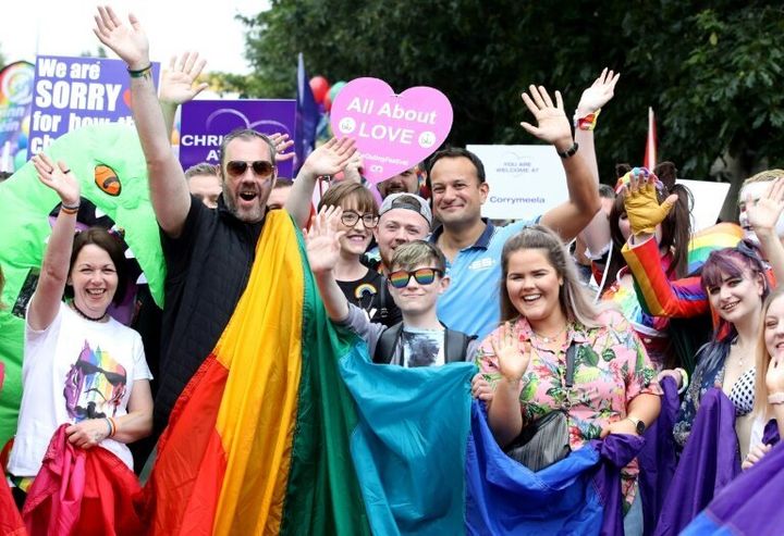 Irish premier Leo Varadkar at Belfast Pride.