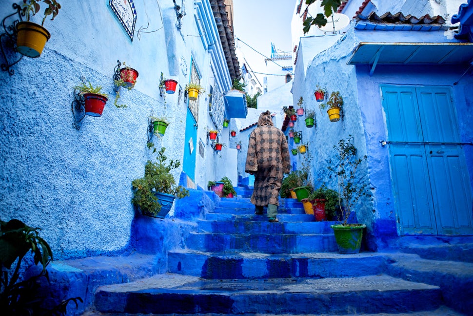 Το «μπλε μαργαριτάρι» στο Chefchaouen στο Μαρόκο