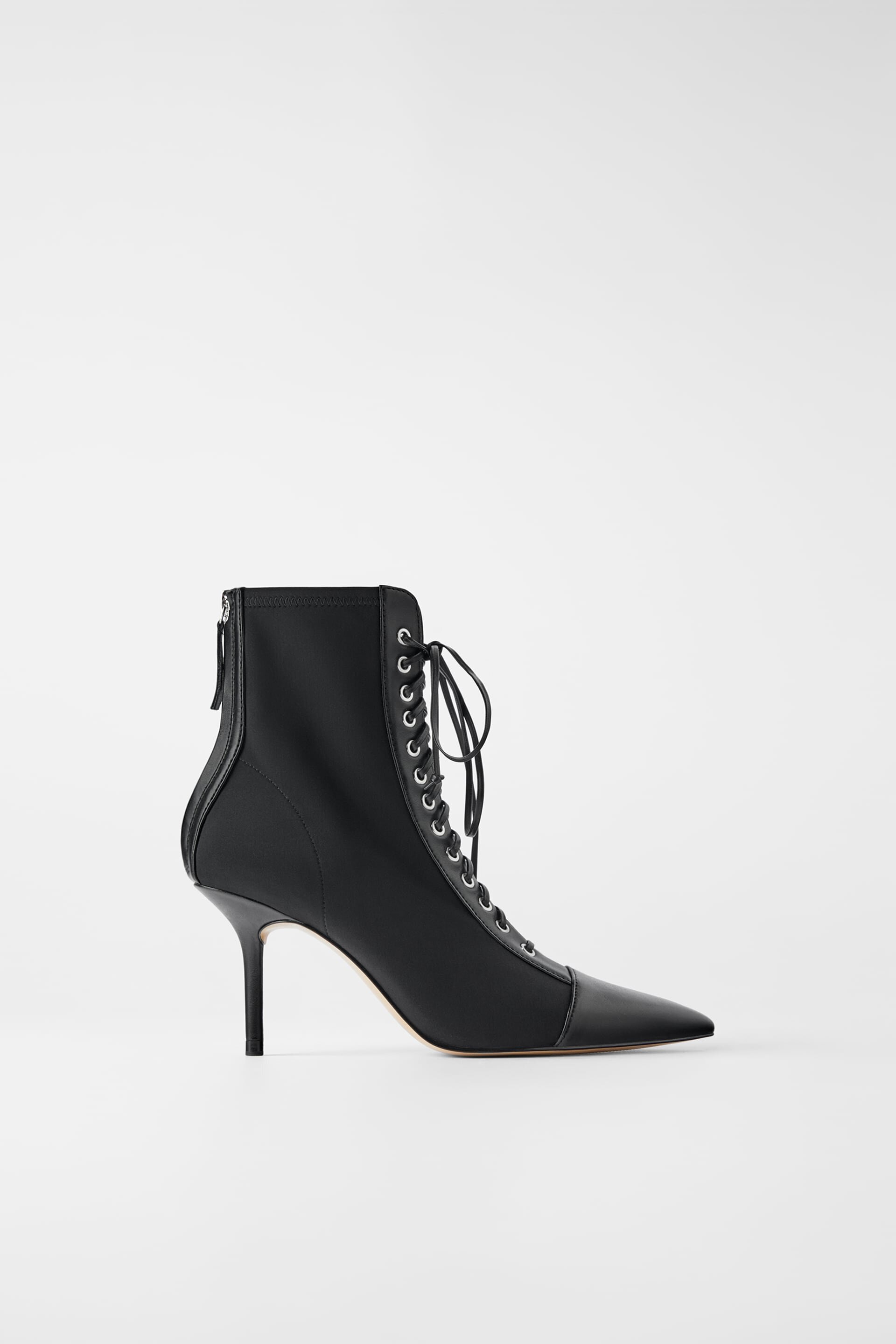 zara boots lace up