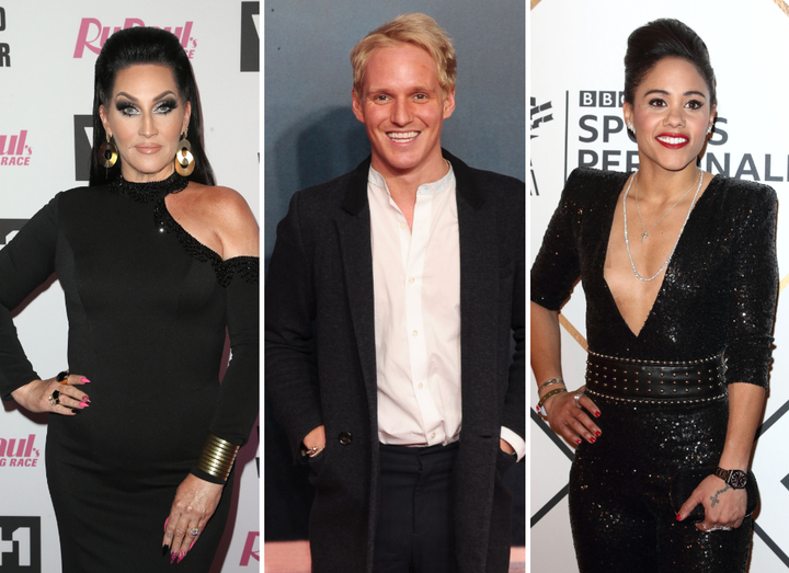 Michelle Visage, Jamie Laing and Alex Scott