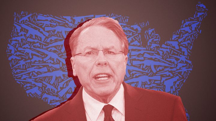 NRA chief executive Wayne LaPierre uses racist fearmongering to convince people to buy guns and oppose gun legislation.