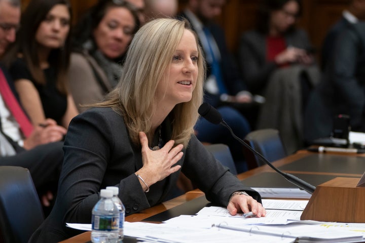 Kathy Kraninger, director of the Consumer Financial Protection Bureau, takes questions from the House Financial Services Committee on March 7.