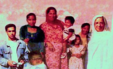 (Left to right) Mohammed Ateeq-ur-Rehman, 18, Tayyaba Batool, 13, Najeebah Nawaz, six months, Nafeesa Aziz, 35, Aneesa Zawaz, two, Ateeqa Nawaz, five, Rabina Batool, 10, and Zaib-un-Nisa, 54, who all died in a fire 