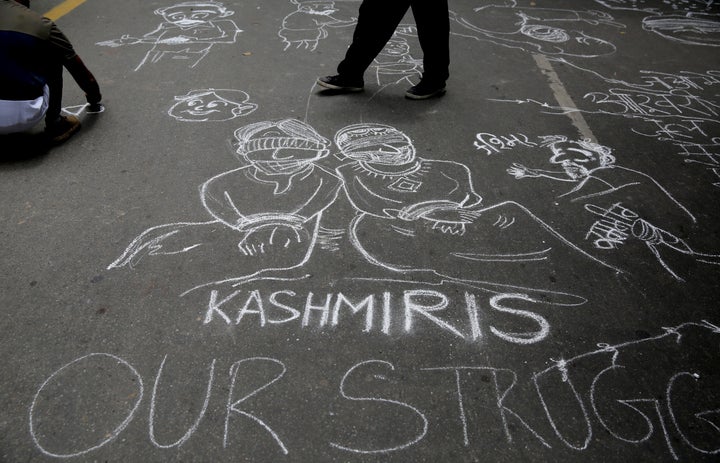 Image from a protest in New Delhi on Wednesday