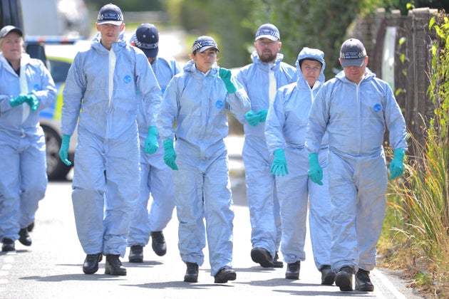 Police officers in after an 89-year-old woman was found murdered in her own home.