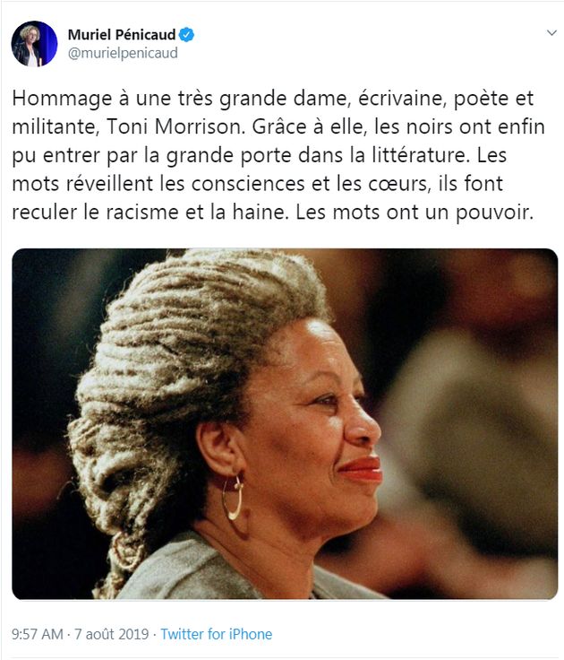 L'hommage de Muriel Pénicaud à Toni Morrison a énervé ce lauréat du prix