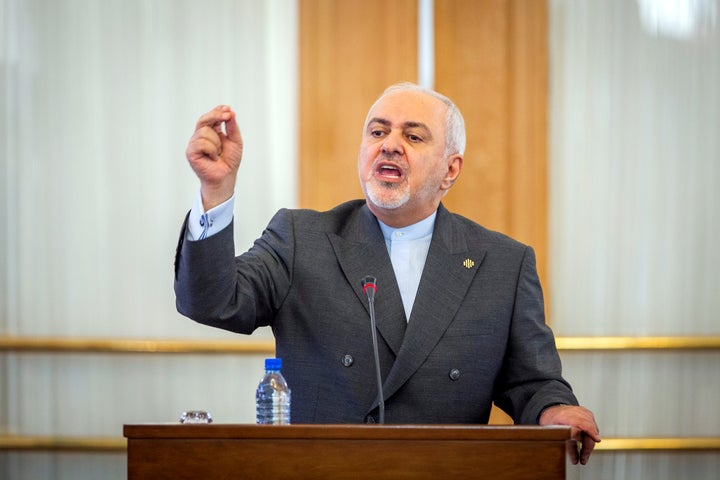 Iranian Foreign Minister Mohammad Javad Zarif speaks during a news conference in Tehran, Iran, on Aug. 5, 2019.