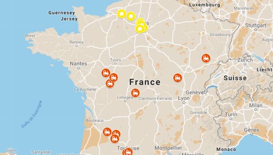 La carte des permanences LREM dégradées depuis la ratification du