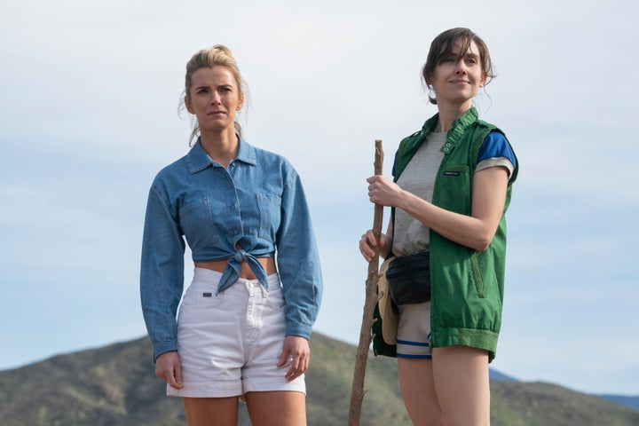 Betty Gilpin and Alison Brie in "GLOW."