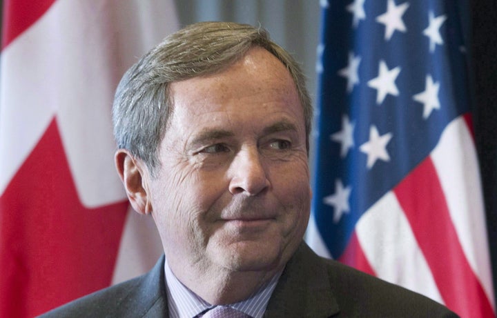 David MacNaughton attends a business luncheon in Montreal in on Nov. 16, 2016.