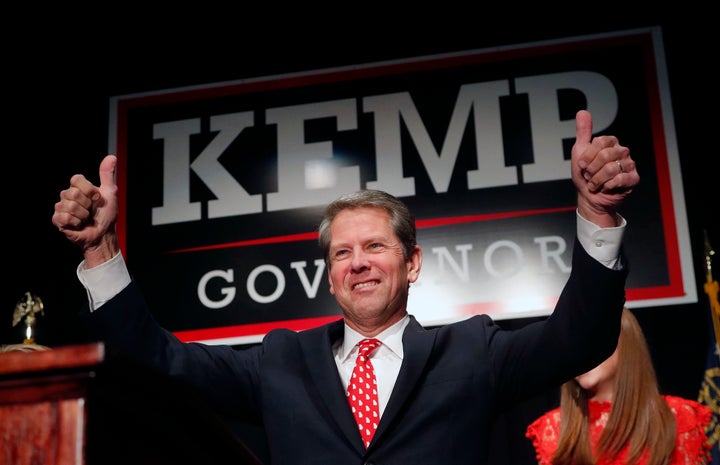 Republican gubernatorial candidate Brian Kemp in Athens, Ga., in 2018. (Photo: John Bazemore/AP)