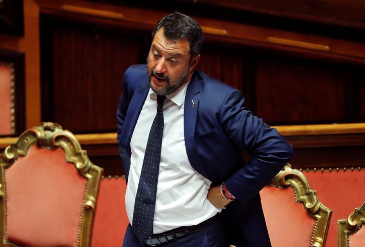 Matteo Salvini, en una reciente imagen en el Parlamento italiano. 