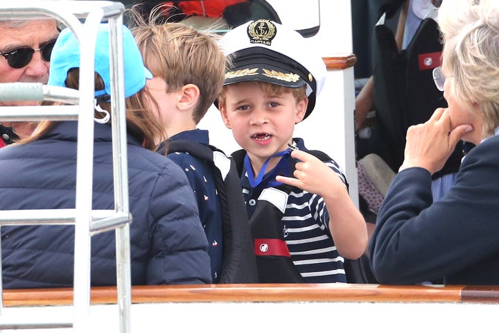 Prince George also had fun.