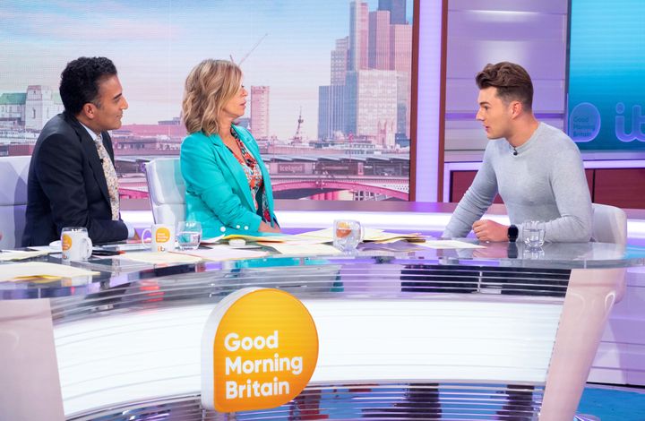 Curtis Pritchard appeared on Thursday's Good Morning Britain