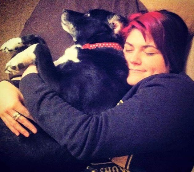 Dee and her loving pooch Ellie.