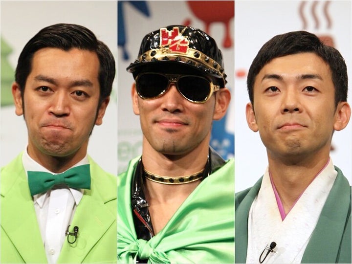 ムーディ勝山さん、レイザーラモン・HGさん、天津・木村卓寛さん(左から)