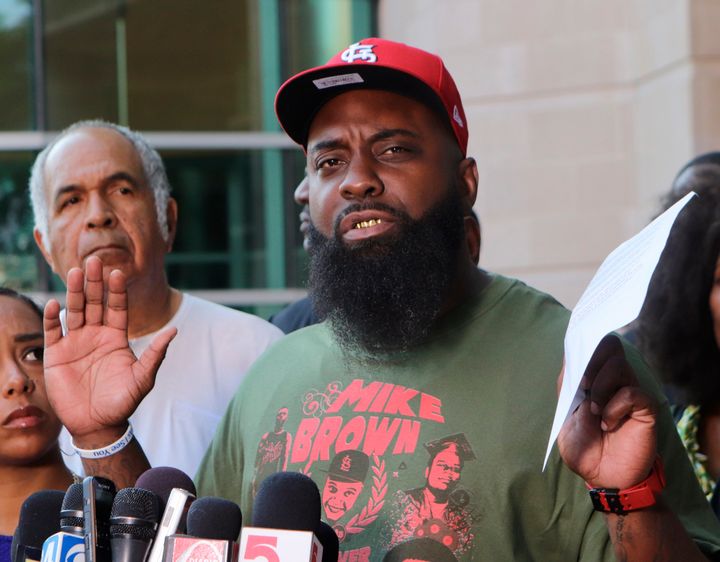 Michael Brown Sr. wants officials to reopen the case around his son's death five years ago.