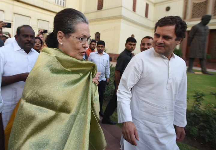 Sonia Gandhi and Rahul Gandhi in a file photo