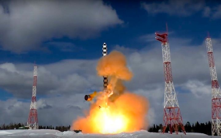 A Russian missile launch in May of last year.