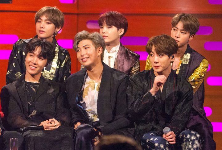 BTS on The Graham Norton Show earlier this year