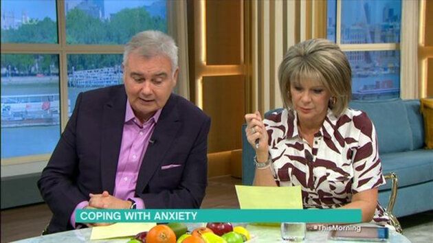 Ruth Langsford left the This Morning studio during Monday's phone-in