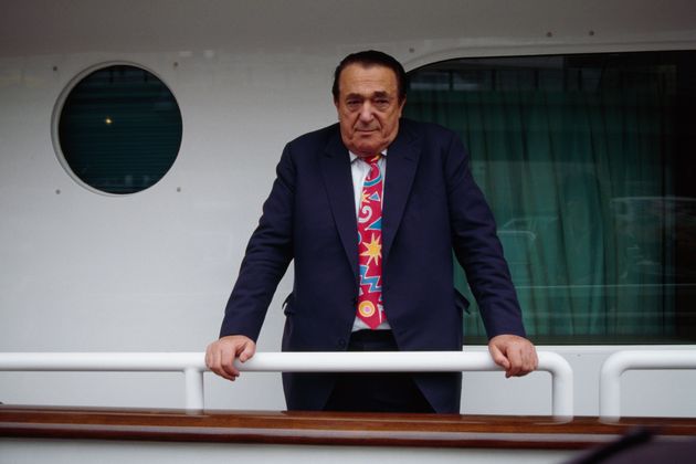 Robert Maxwell aboard his yacht