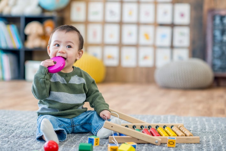 Actual depiction of a baby catching gastro.