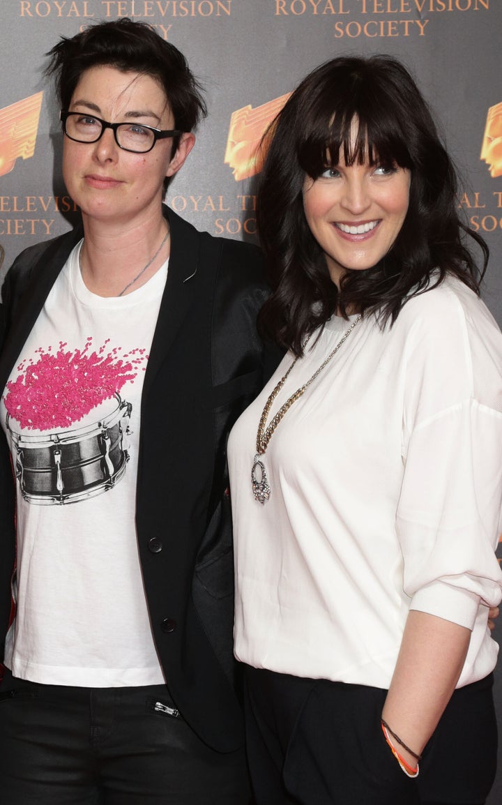 Anna with partner Sue Perkins