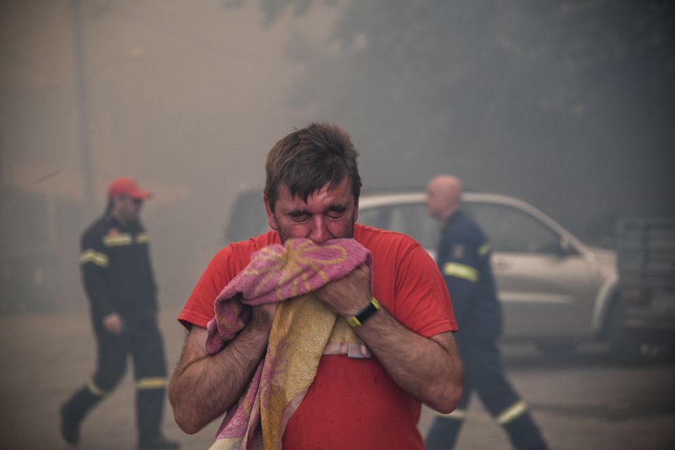 Η πύρινη κόλαση στην Εύβοια σε