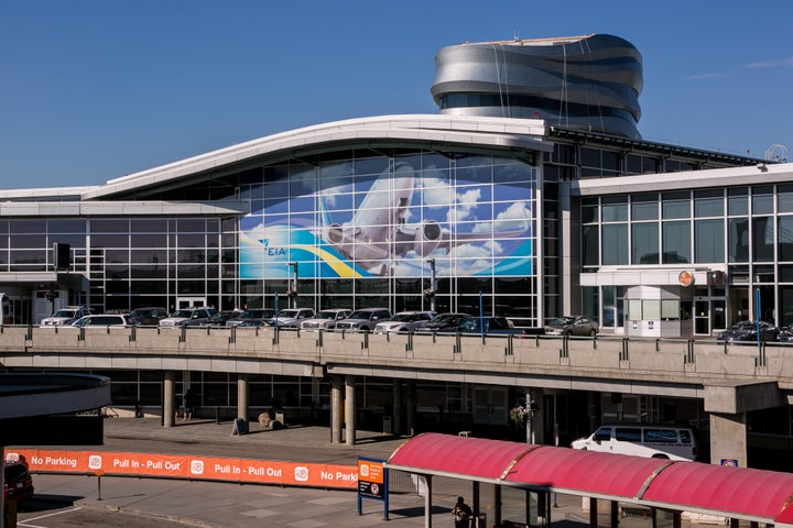 The main terminal at Edmonton International Airport, July 1, 2013.