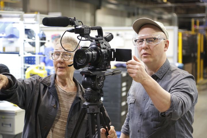 "American Factory" co-directors Julia Reichert (left) and Steven Bognar (right). Their documentary is the first Netflix proje