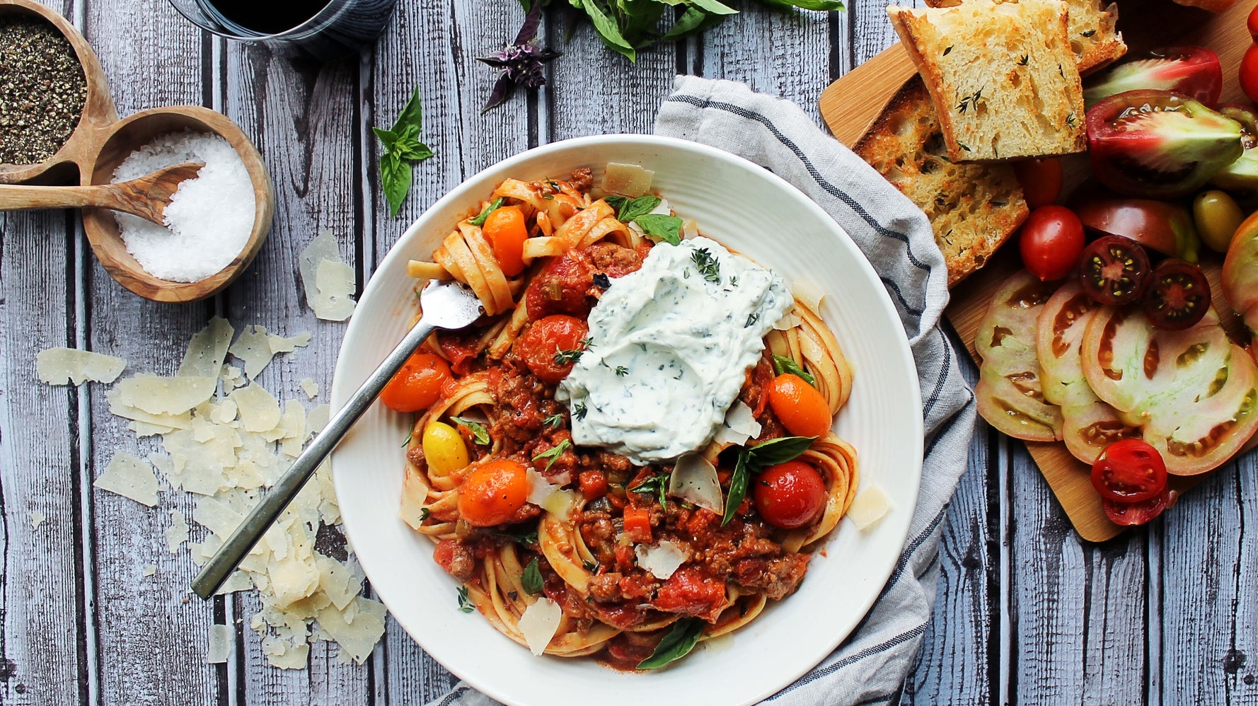 End Of Summer Turkey Bolognese With Herbed Whipped Ricotta HuffPost Life