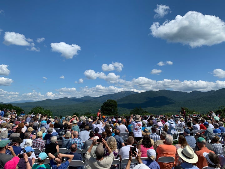 Sen. Elizabeth Warren campaigns in Franconia, New Hampshire, on Wednesday.