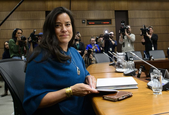 Jody Wilson-Raybould appears at the House of Commons justice committee on Parliament Hill on Feb. 27, 2019.