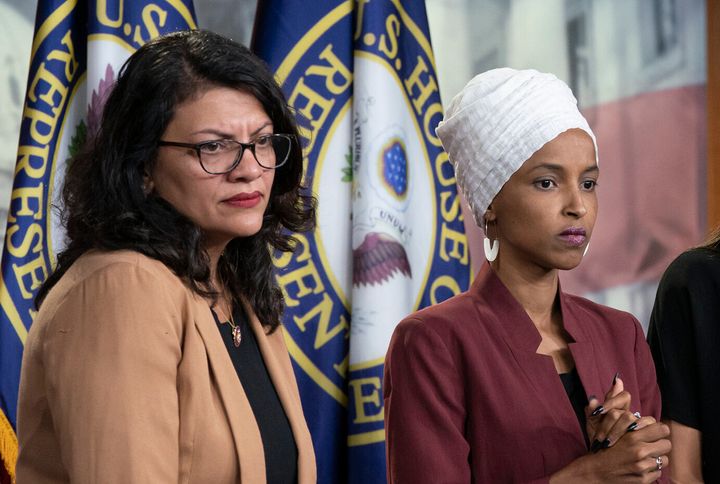 Democratic Reps. Rashida Tlaib of Michigan (left) and Ilhan Omar of Minnesota (right) were banned from visiting Israel, the country's prime minister announced Thursday.