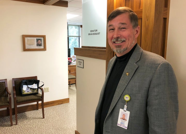 Here's Oregon state Sen. Brian Boquist (R), who said state police should "send bachelors and come heavily armed" if they trie