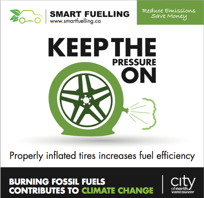 A "Smart Fuelling" sticker that has appeared on gas pumps in North Vancouver. It was designed by the Canadian Independent Petroleum Marketers Association.