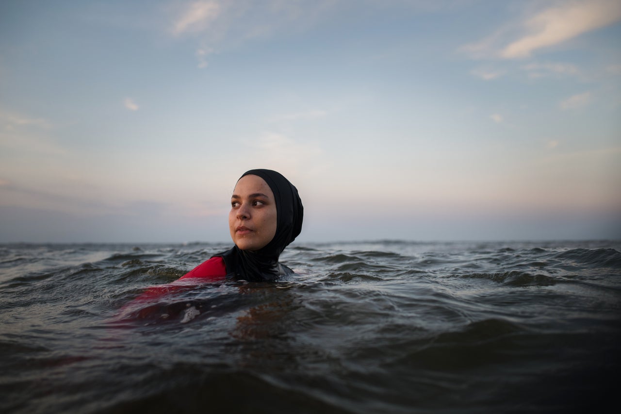 Manar Hussein at a beach in New Jersey June 26, 2019. 