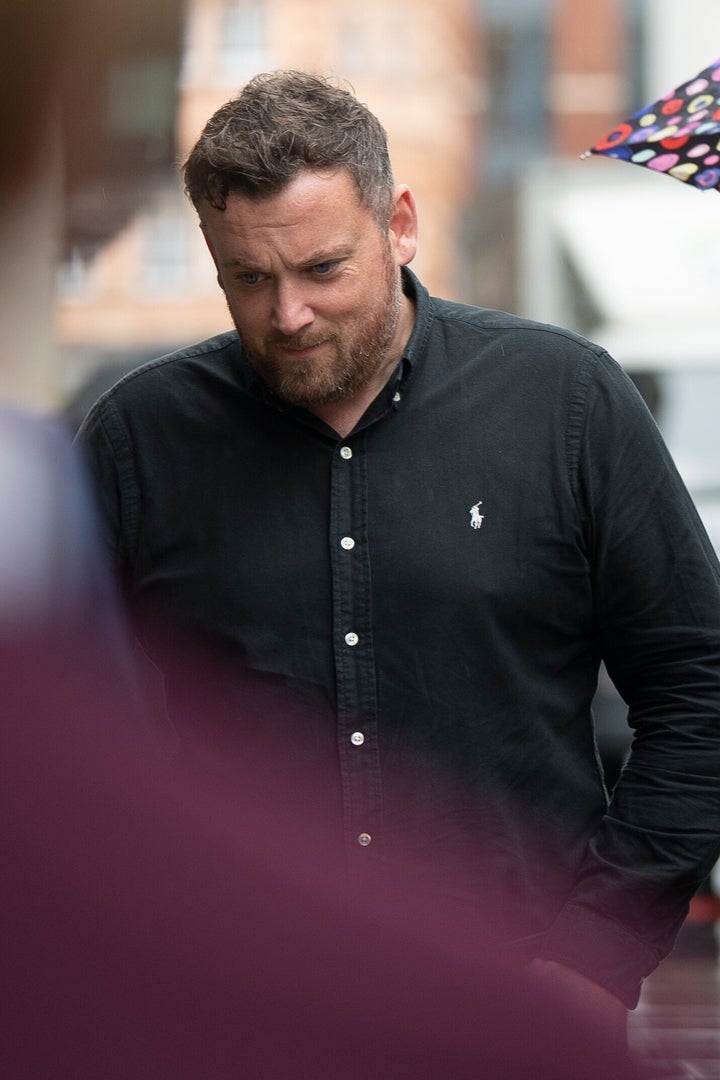 Steve Ford, father of Chloe and Jake Ford, arriving at the Old Bailey in London ahead of the sentencing of their mother, Samantha Ford