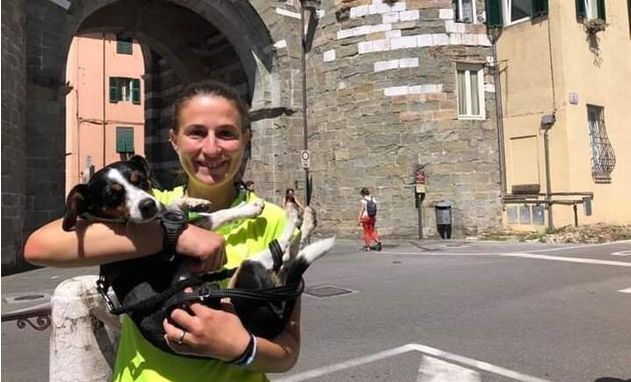 Martina Pastorino and her dog, Kira, walked 422 miles across Italy to raise awareness about violence against women.