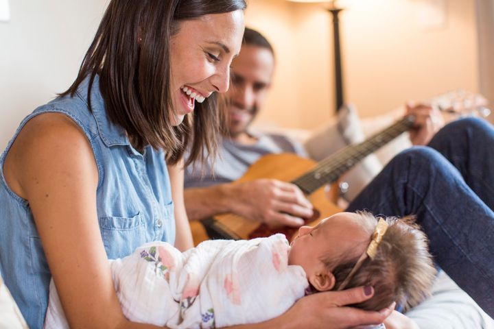 Singing hasn't only been proven to alleviate symptoms of PPD — it also aids with baby's brain development.