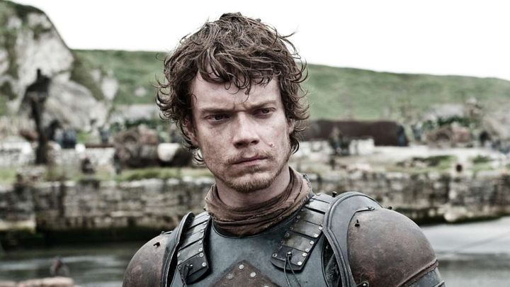 Alfie in character as Theon in Game Of Thrones