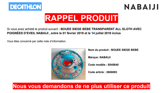 Une Bouee Decathlon Rappelee A Cause De Risques De Noyade Le Huffpost Une Bouee Decathlon Rappelee A Cause De Risques De Noyade Le Huffpost