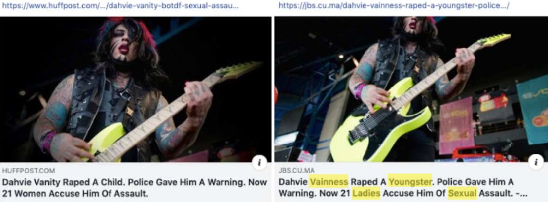 Left: My article for HuffPost. Right: A scammer site's plagiarized version.
