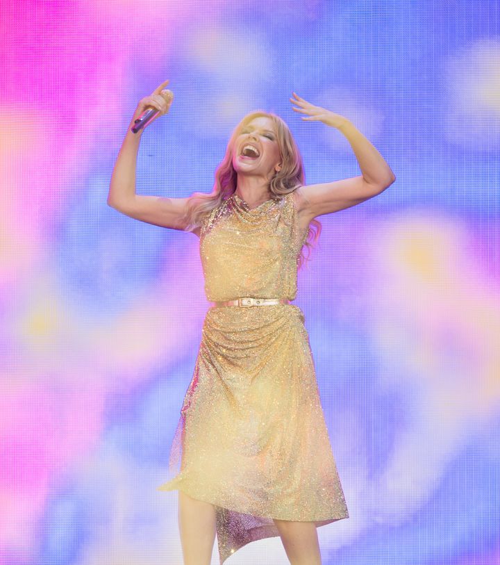 Kylie Minogue at Glastonbury this summer