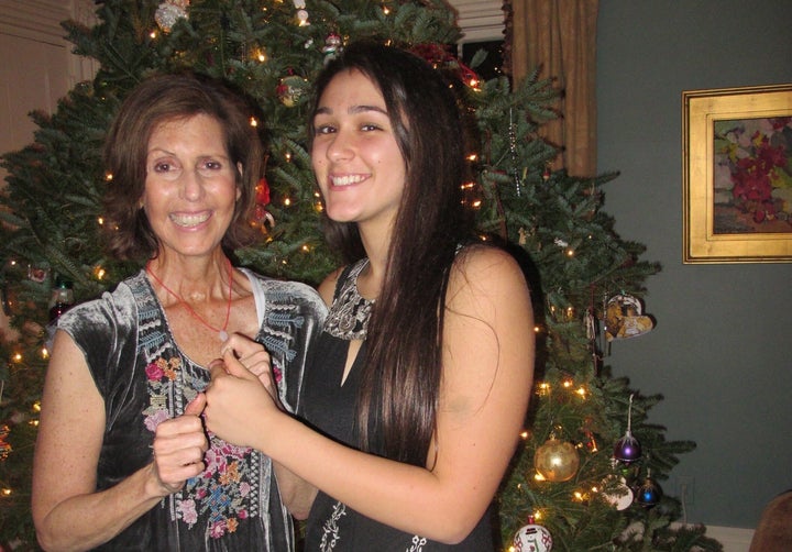 Our last photo in front of the Christmas tree before we begin the journey of choosing the right college for Christina.