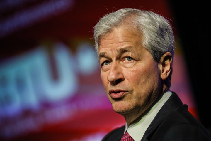 JPMorgan Chase CEO Jamie Dimon speaks at the North America's Building Trades Unions (NABTU) 2019 legislative conference in Washington, DC.