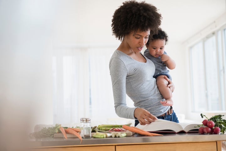 Today's parents feel a lot of pressure to cook elaborate meals, even when they don't have time, which many don't.